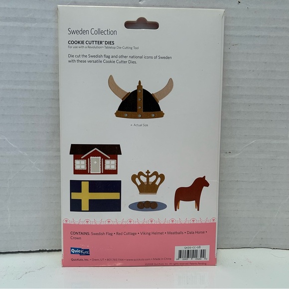 Quickutz 6-pc cookie cutter dies - SWEDEN Collection - Picture 3 of 4